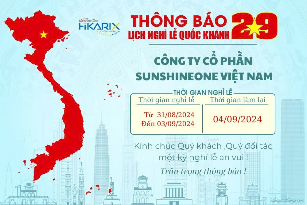 Thông báo lịch nghỉ lễ Quốc khánh 2/9/2024