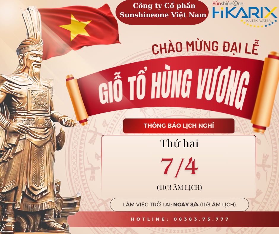 THÔNG BÁO LỊCH NGHỈ LỄ GIỖ TỔ HÙNG VƯƠNG